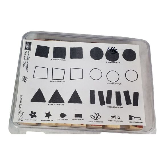 Stampin’ Up Lot Of 21 Various Rubber Stamp Sets Words Shapes Boho Background - Picture 9 of 12